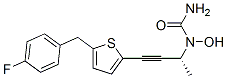1-[(2R)-4-[5-[(4-fluorophenyl)methyl]thiophen-2-yl]but-3-yn-2-yl]-1-hydroxy-urea CAS#: 154355-76-7