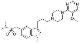 1-[3-[3-[4-(5-methoxypyrimidin-4-yl)piperazin-1-yl]propyl]-1H-indol-5-yl]-N-methyl-methanesulfonamide CAS#: 151140-96-4