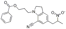 1-[3-(Benzoyloxy)propyl]-2,3-dihydro-5-(2-nitropropyl)-1H-indole-7-carbonitrile CAS#: 350797-56-7