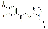 1-(3-chloro-4-methoxy-phenyl)-2-[(1-methyl-4,5-dihydroimidazol-2-yl)su lfanyl]ethanone hydrochloride CAS#: 160518-45-6
