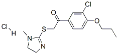 1-(3-chloro-4-propoxy-phenyl)-2-[(1-methyl-4,5-dihydroimidazol-2-yl)su lfanyl]ethanone hydrochloride CAS#: 160518-46-7