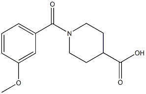 1-(3-methoxybenzoyl)piperidine-4-carboxylic acid CAS#: 353465-22-2
