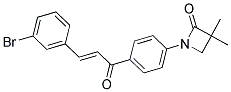 1-(4-[3-(3-BROMOPHENYL)ACRYLOYL]PHENYL)-3,3-DIMETHYL-2-AZETANONE CAS#: 338392-02-2