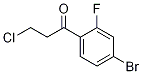 1-(4-BroMo-2-fluorophenyl)-3-chloro-1-propanone CAS#: 395639-63-1