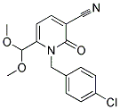 1-(4-CHLOROBENZYL)-6-(DIMETHOXYMETHYL)-2-OXO-1,2-DIHYDRO-3-PYRIDINECARBONITRILE CAS#: 338750-81-5