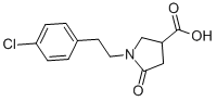 1-(4-CHLOROPHENETHYL)-5-OXO-3-PYRROLIDINECARBOXYLIC ACID CAS#: 368870-06-8