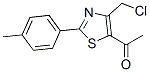 1-[4-(Chloromethyl)-2-(4-methylphenyl)-5-thiazolyl]ethanone CAS#: 41991-34-8