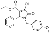 1-(4-Methoxybenzyl)-3-hydroxy-4-ethoxycarbonyl-5-(3-pyridyl)-3-pyrrolin-2-one CAS#: 359436-85-4