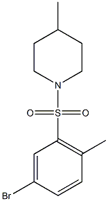 1-((5-bromo-2-methylphenyl)sulfonyl)-4-methylpiperidine CAS#: 330830-29-0