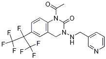 1-Acetyl-6-(perfluoropropan-2-yl)-3-((pyridin-3-ylMethyl)aMino)-3,4-dihydroquinazolin-2(1H)-one CAS#: 337458-27-2