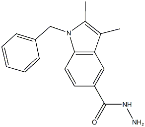 1-BENZYL-2,3-DIMETHYL-1H-INDOLE-5-CARBOHYDRAZIDE CAS#: 350990-21-5