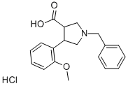 1-BENZYL-4-(2-METHOXY-PHENYL)-PYRROLIDINE-3-CARBOXYLIC ACID HYDROCHLORIDE CAS#: 154205-77-3