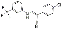 1-CYANO-1-(4-CHLOROPHENYL)-2-[[3-(TRIFLUOROMETHYL)PHENYL]AMINO]ETHENE CAS#: 338403-10-4