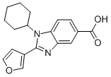 1-CYCLOHEXYL-2-(3-FURANYL)-1H-BENZIMIDAZOLE-5-CARBOXYLIC ACID CAS#: 390811-95-7