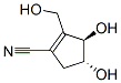 1-Cyclopentene-1-carbonitrile, 3,4-dihydroxy-2-(hydroxymethyl)-, (3R-trans)- (9CI) CAS#: 172290-15-2