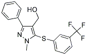 (1-METHYL-3-PHENYL-5-([3-(TRIFLUOROMETHYL)PHENYL]SULFANYL)-1H-PYRAZOL-4-YL)METHANOL CAS#: 318247-69-7