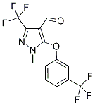 1-METHYL-3-(TRIFLUOROMETHYL)-5-[3-(TRIFLUOROMETHYL)PHENOXY]-1H-PYRAZOLE-4-CARBALDEHYDE CAS#: 158712-22-2