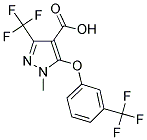 1-METHYL-3-(TRIFLUOROMETHYL)-5-[3-(TRIFLUOROMETHYL)PHENOXY]-1H-PYRAZOLE-4-CARBOXYLIC ACID CAS#: 158712-29-9