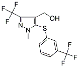 (1-METHYL-3-(TRIFLUOROMETHYL)-5-([3-(TRIFLUOROMETHYL)PHENYL]SULFANYL)-1H-PYRAZOL-4-YL)METHANOL CAS#: 318239-53-1
