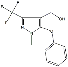 [1-Methyl-5-phenoxy-3-(trifluoromethyl)-1H-pyrazol-4-yl]methanol 97% CAS#: 318469-22-6