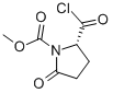 1-Pyrrolidinecarboxylic acid, 2-(chlorocarbonyl)-5-oxo-, methyl ester, (S)- (9CI) CAS#: 172988-55-5