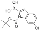 1-(TERT-BUTOXYCARBONYL)-6-CHLORO-1H-INDOL-2-YLBORONIC ACID CAS#: 352359-22-9
