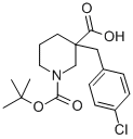 1-[(TERT-BUTYL)OXYCARBONYL]-3-(4-CHLOROBENZYL)PIPERIDINE-3-CARBOXYLIC ACID CAS#: 174606-16-7