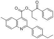 1-benzoylpropyl 2-(4-ethylphenyl)-6-methyl-4-quinolinecarboxylate CAS#: 355429-73-1