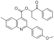 1-benzoylpropyl 2-(4-methoxyphenyl)-6-methyl-4-quinolinecarboxylate CAS#: 355429-79-7