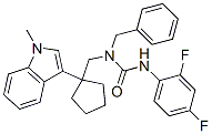 1-benzyl-3-(2,4-difluorophenyl)-1-[[1-(1-methylindol-3-yl)cyclopentyl] methyl]urea CAS#: 145131-57-3