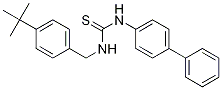 1-(biphenyl-4-yl)-3-(4-tert-butylbenzyl)thiourea CAS#: 330591-83-8