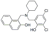 1-[[cyclohexyl-[(3,5-dichloro-2-hydroxy-phenyl)methyl]amino]methyl]nap hthalen-2-ol CAS#: 4479-38-3