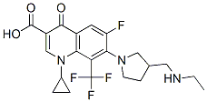 1-cyclopropyl-7-[3-(ethylaminomethyl)pyrrolidin-1-yl]-6-fluoro-4-oxo-8 -(trifluoromethyl)quinoline-3-carboxylic acid CAS#: 146981-04-6