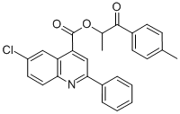 1-methyl-2-(4-methylphenyl)-2-oxoethyl 6-chloro-2-phenyl-4-quinolinecarboxylate CAS#: 355420-46-1