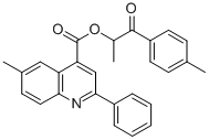 1-methyl-2-(4-methylphenyl)-2-oxoethyl 6-methyl-2-phenyl-4-quinolinecarboxylate CAS#: 355826-50-5