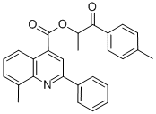1-methyl-2-(4-methylphenyl)-2-oxoethyl 8-methyl-2-phenyl-4-quinolinecarboxylate CAS#: 355420-47-2