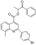 1-methyl-2-oxo-2-phenylethyl 2-(4-bromophenyl)-8-methyl-4-quinolinecarboxylate CAS#: 355428-48-7