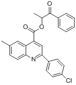 1-methyl-2-oxo-2-phenylethyl 2-(4-chlorophenyl)-6-methyl-4-quinolinecarboxylate CAS#: 355428-54-5