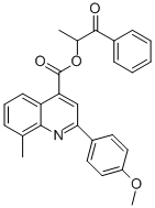 1-methyl-2-oxo-2-phenylethyl 2-(4-methoxyphenyl)-8-methyl-4-quinolinecarboxylate CAS#: 355428-47-6