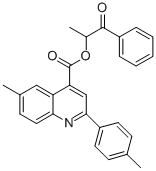 1-methyl-2-oxo-2-phenylethyl 6-methyl-2-(4-methylphenyl)-4-quinolinecarboxylate CAS#: 355428-51-2