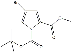 1-(tert-Butyl) 2-methyl 4-bromo-1H-pyrrole-1,2-dicarboxylate CAS#: 156237-78-4
