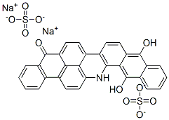 10,15-dihydroxyanthra[2,1,9-mna]naphth[2,3-h]acridin-5(16H)-one disodium bis(sulphate) CAS#: 4471-37-8