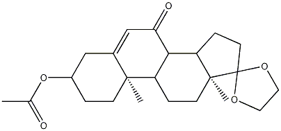 (10R,13S)-10,13-dimethyl-7-oxo-1,2,3,4,7,8,9,10,11,12,13,14,15,16-tetradecahydrospiro[cyclopenta[a]phenanthrene-17,2'-[1,3]dioxolane]-3-yl acetate CAS#: 40573-86-2
