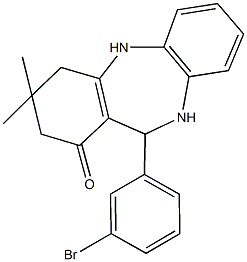 11-(3-bromophenyl)-3,3-dimethyl-2,3,4,5,10,11-hexahydro-1H-dibenzo[b,e][1,4]diazepin-1-one CAS#: 149774-60-7