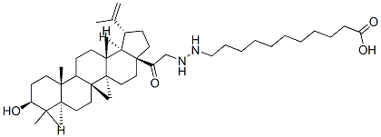 11-[[[3.beta.-Hydroxylup-20(29)-en-28-oyl]methyl]amino]aminoundecanoic  acid CAS#: 173106-54-2