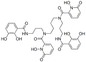 1,14-bis(2,3-dihydroxybenzoyl)-5,10-bis(1-hydroxy-2-pyridon-6-oyl)-1,5,10,14-tetraazatetradecane CAS#: 146980-29-2