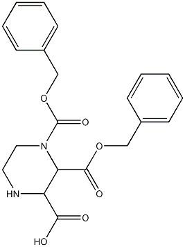 1,2-bis(benzyloxycarbonyl)piperazine-3-carboxylic acid CAS#: 370891-25-1