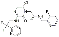 1(2H)-PyrazineacetaMide, 6-chloro-3-[[2,2-difluoro-2-(2-pyridinyl)ethyl]aMino]-N-[(3-fluoro-2-pyridinyl)Methyl]-2-oxo- CAS#: 312904-62-4