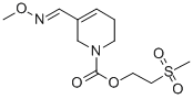 1(2H)-Pyridinecarboxylic acid, 3,6-dihydro-5-((methoxyimino)methyl)-, 2-(methylsulfonyl)ethyl ester, (E)- CAS#: 145071-39-2