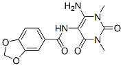 1,3-Benzodioxole-5-carboxamide, N-(6-amino-1,2,3,4-tetrahydro-1,3-dimethyl-2,4-dioxo-5-pyrimidinyl)- CAS#: 166115-71-5